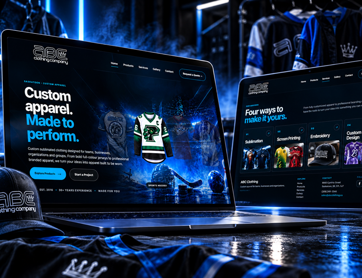 ABC CLOTHING project by YXE Web Studios