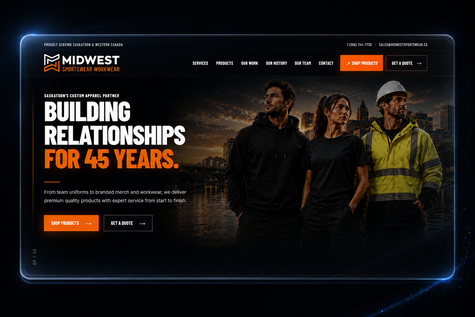 Midwest Sportswear project screenshot 4